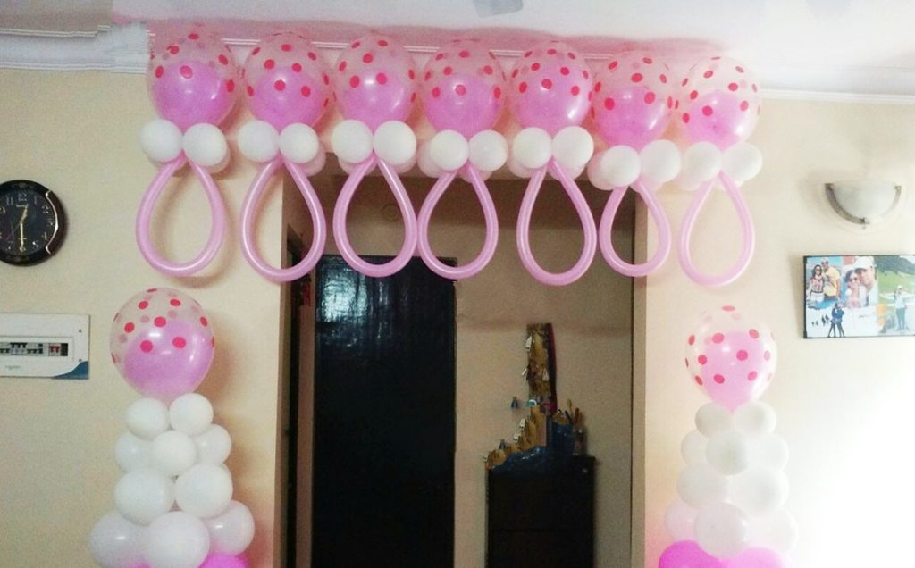 Baby Welcome Decorations Birthday Party Anisers In Patna Bihar Balloon Decorators Planner Anizers Theme - Newborn Baby Welcome Home Decoration