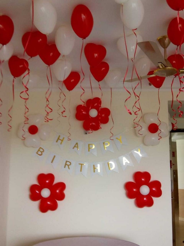 Balloon Decorations At Home Decorators In Patna Birthday Party Anisers Planner - Birthday Decoration At Home With Balloons
