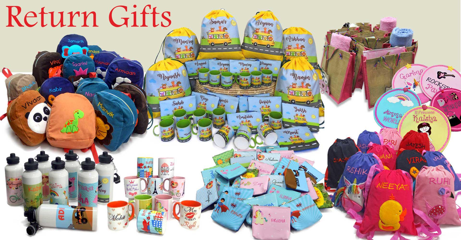 Return gifts for kids birthday party