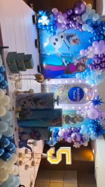 Frozen Theme patna bihar themeparty balloon begusarai